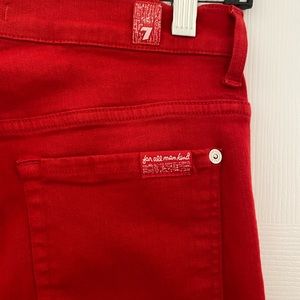 7 for All Mankind RED Jeans